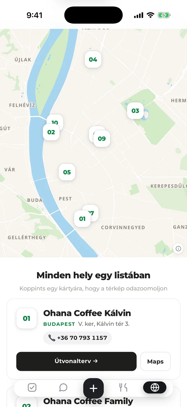 Partner places map