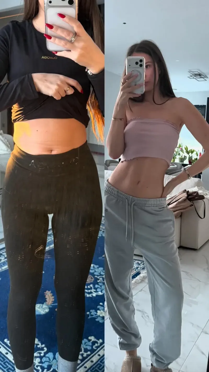 Club member before and after 75 days