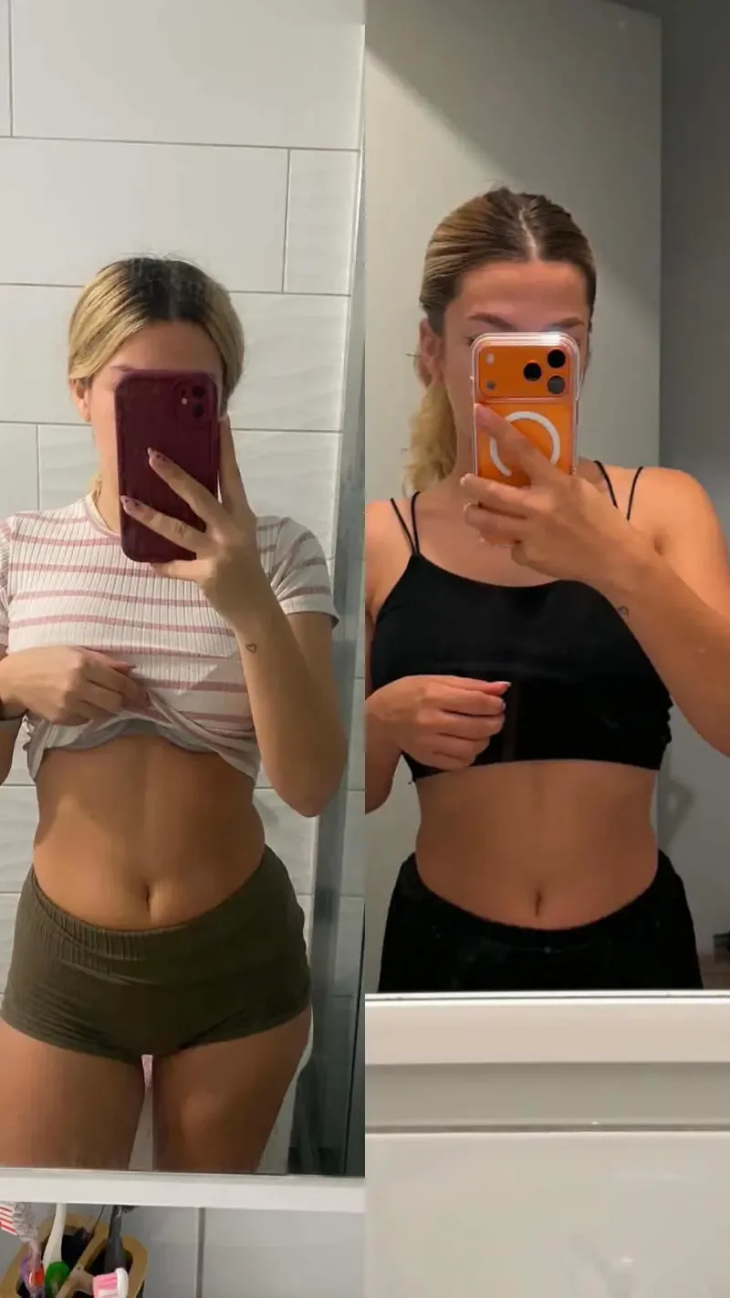Club member before and after 75 days