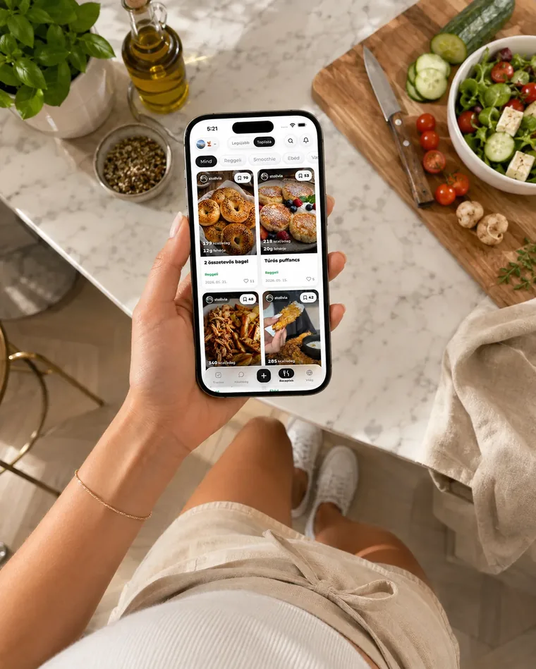 Recipe platform in the OI75 app