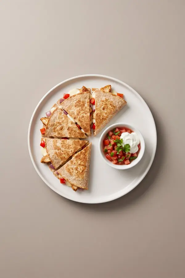 Csirkés quesadilla, könnyítve