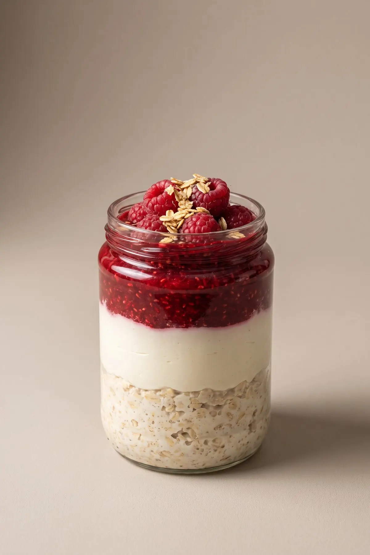 Raspberry Cheesecake Overnight Oats