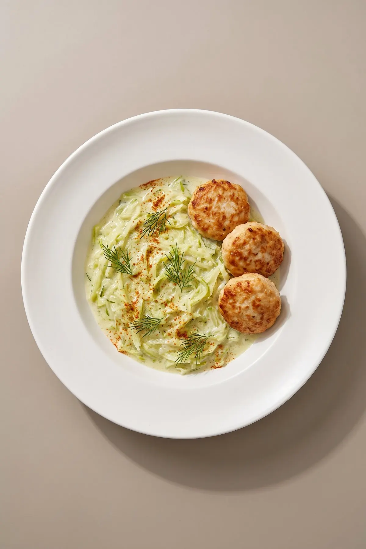 Hungarian Squash Stew with Turkey Patties